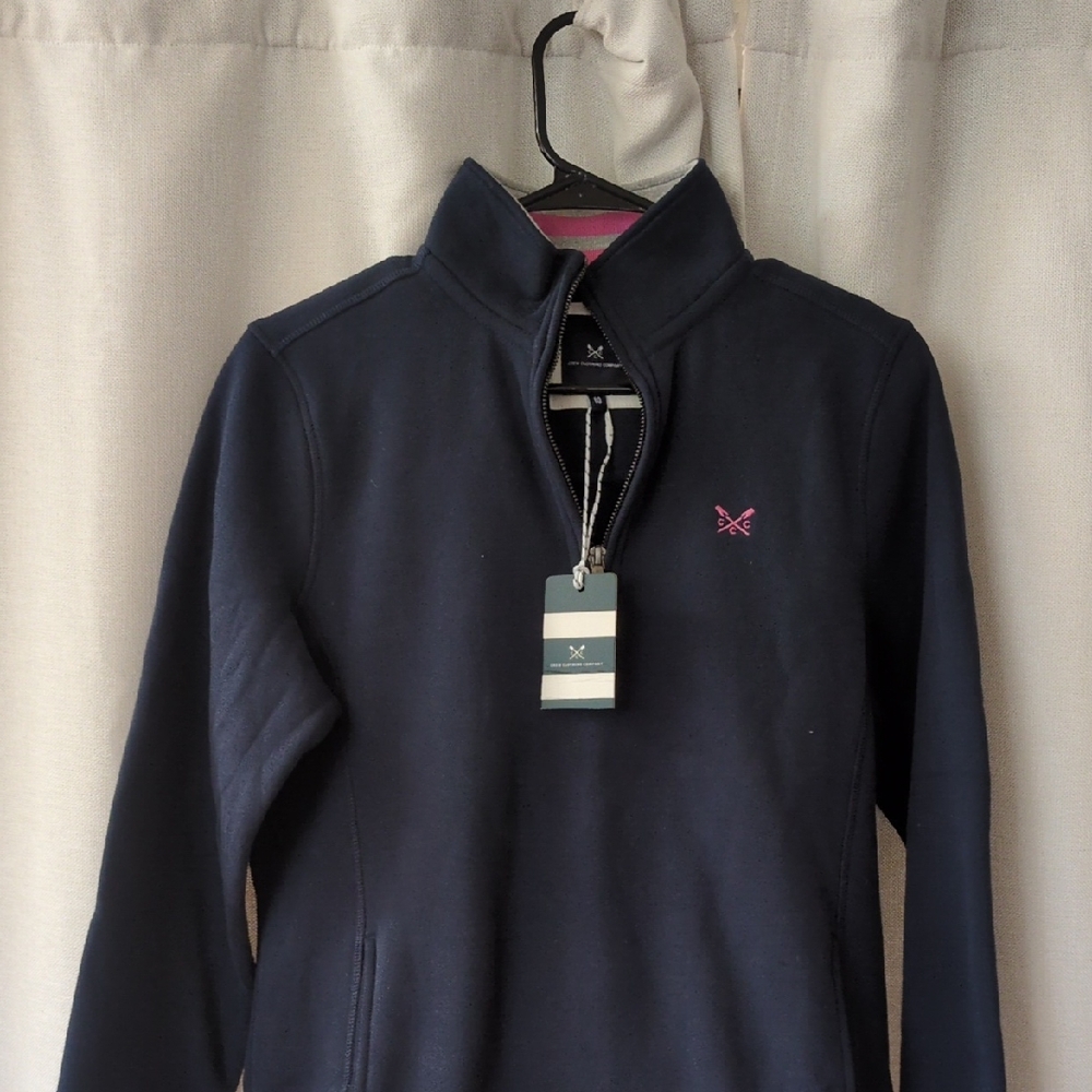 Women's Navy Half-Zip Sweater
